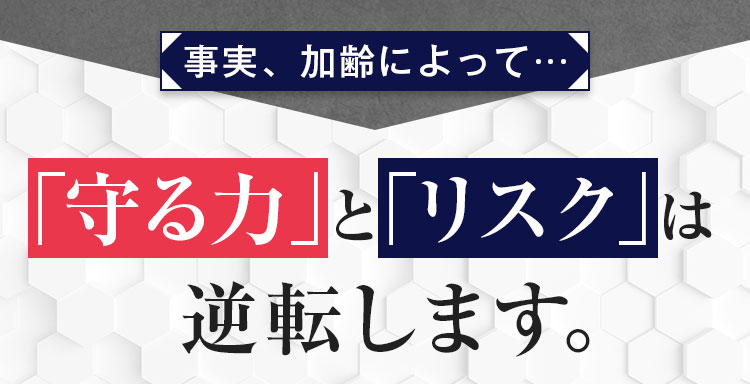 事実、加齢によって…