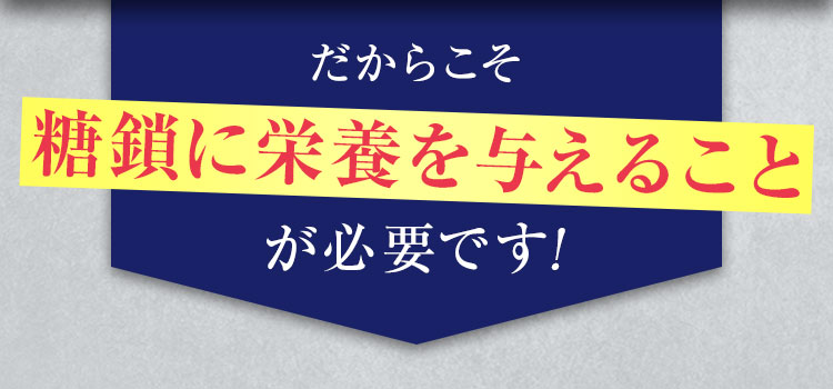 糖鎖に栄養を与えること
